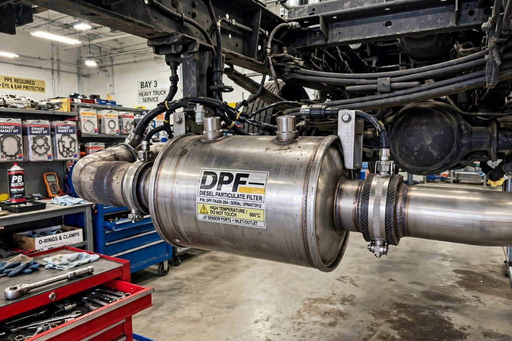 Diesel particulate filter DPF related to diesel trouble codes