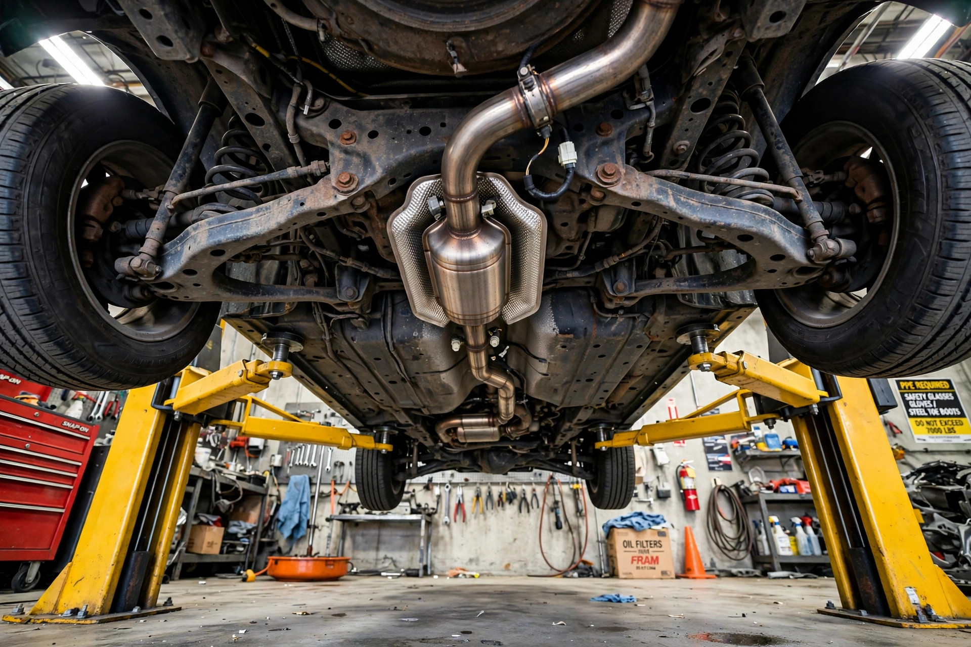 Catalytic converter related to emissions system OBD2 trouble codes