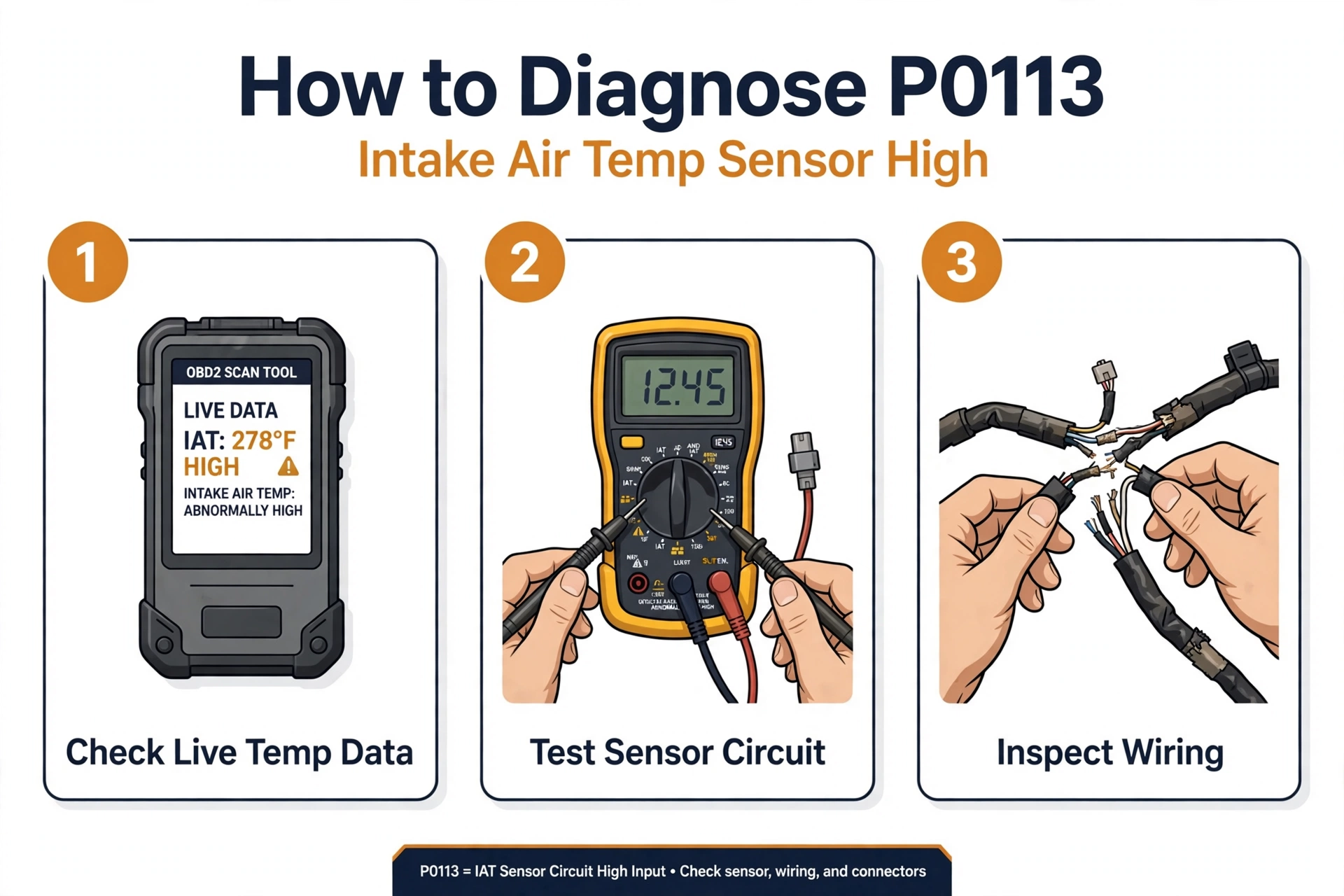 How to diagnose P0113 code