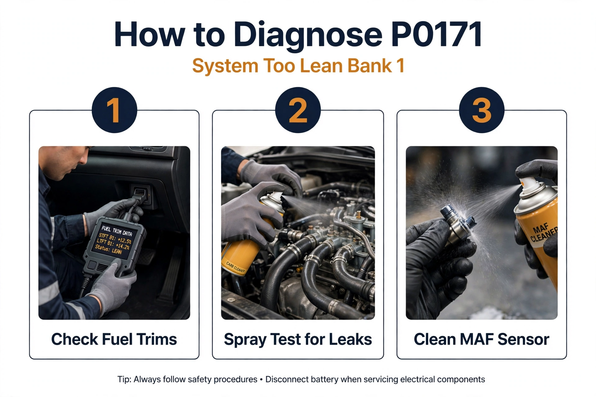 How to diagnose P0171 code