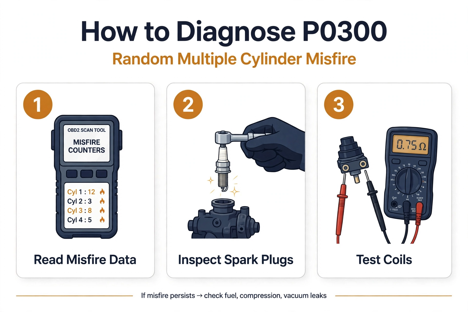 How to diagnose P0300 code