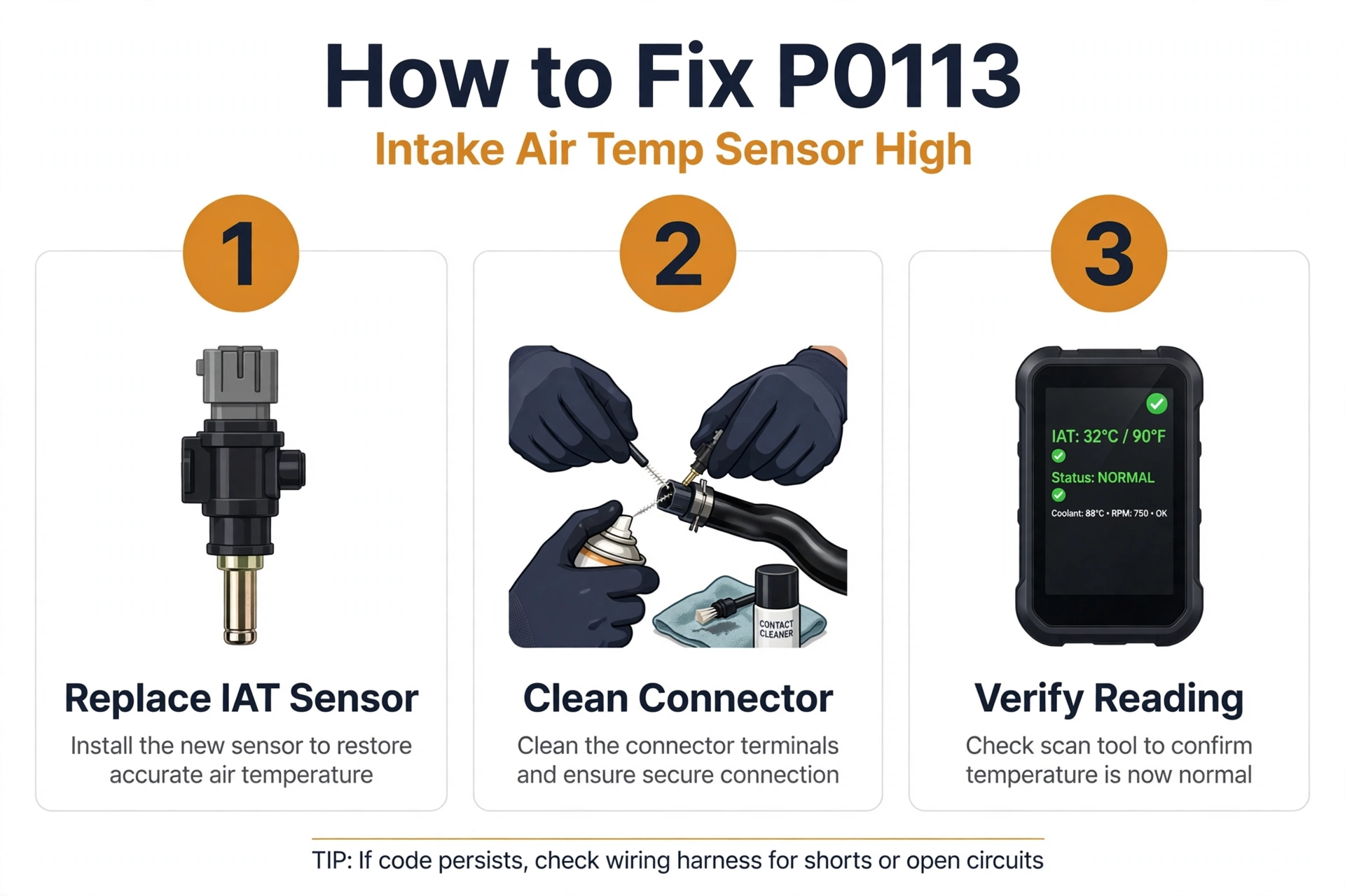 How to fix P0113 code