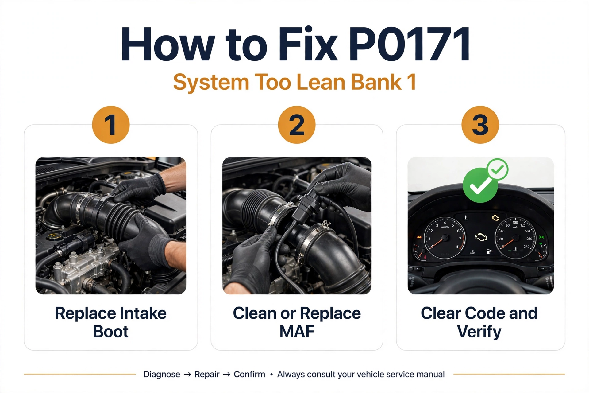 How to fix P0171 code