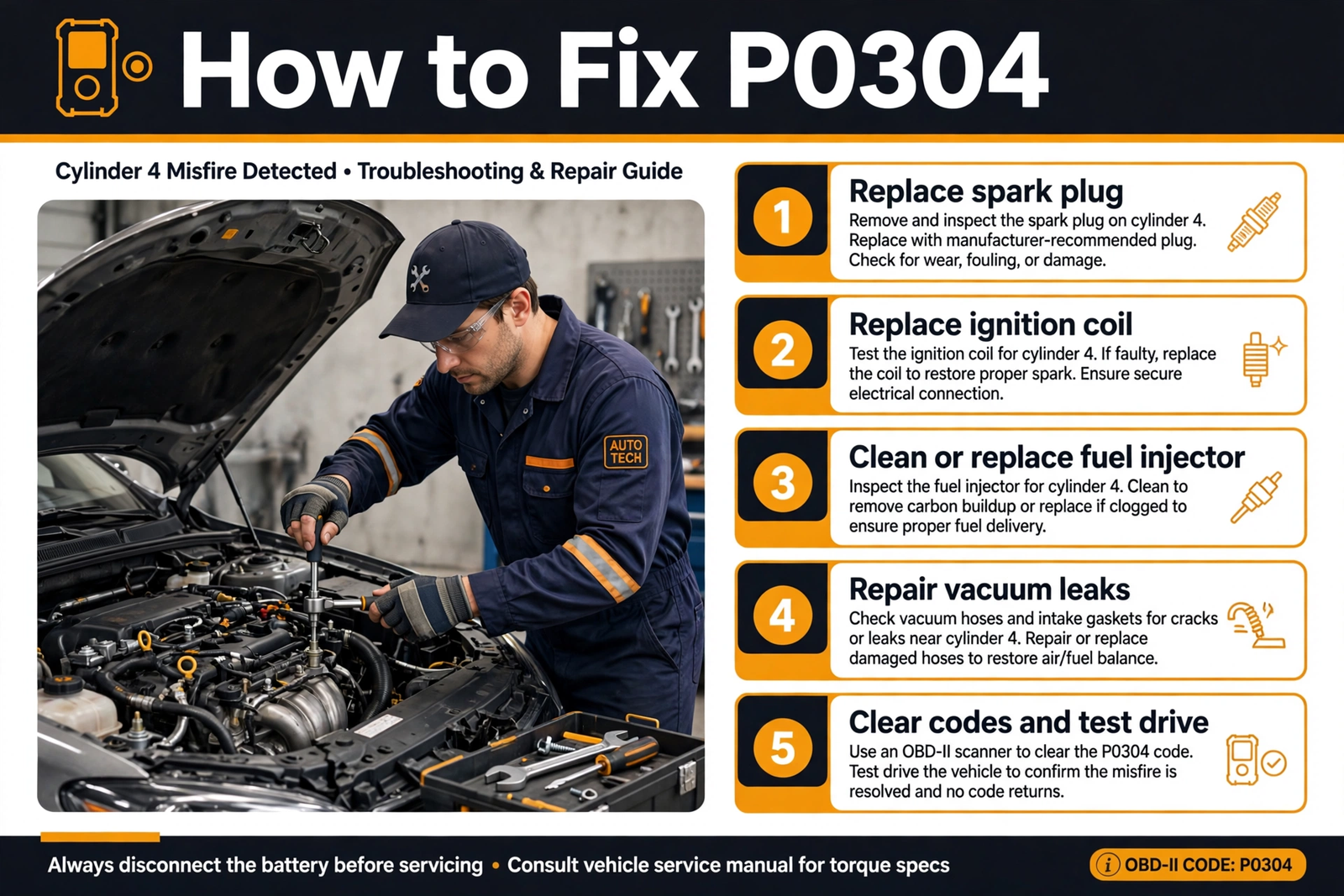 How to fix P0304 code