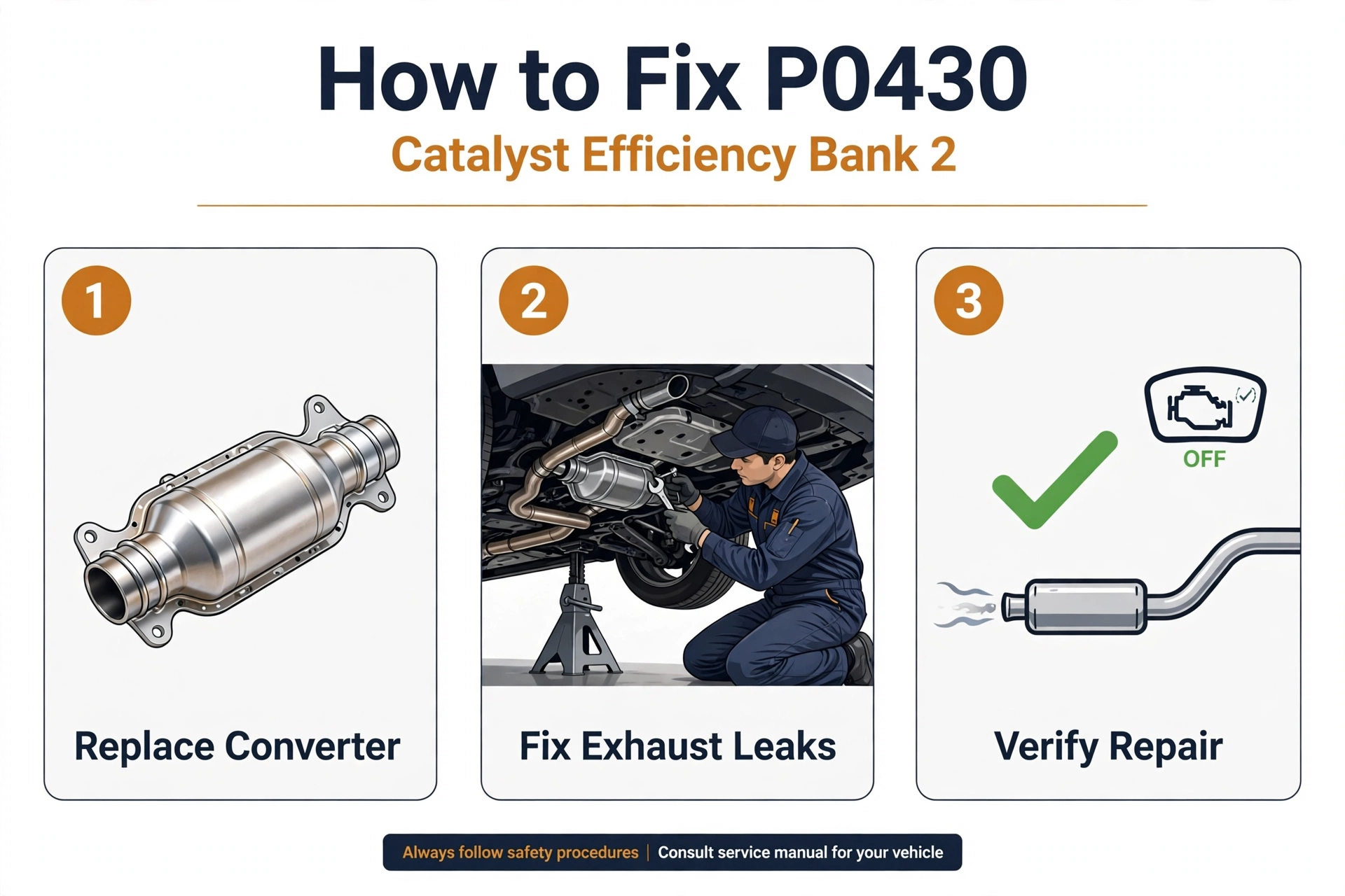 How to fix P0430 code