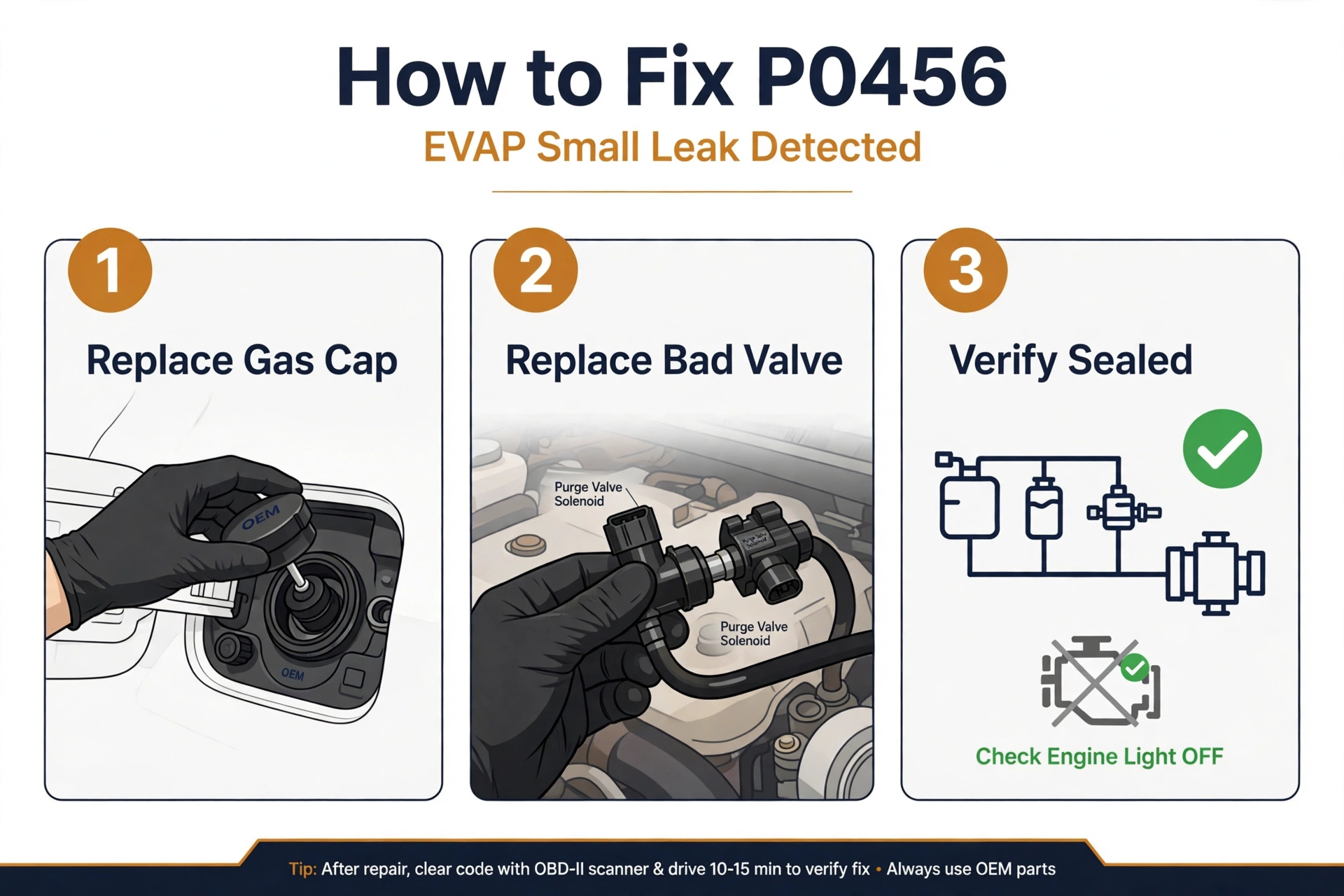 How to fix P0456 code